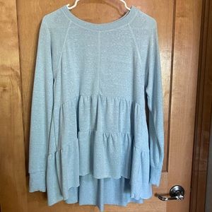 Baby blue Urban Outfitters ‘baby doll’ long sleeve